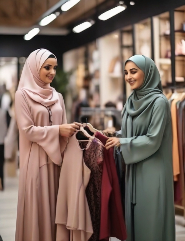 Leonardo_Diffusion_XL_Muslim_women_in_a_modern_fashion_store_1